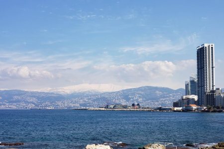 Water & Mountain view Beirut