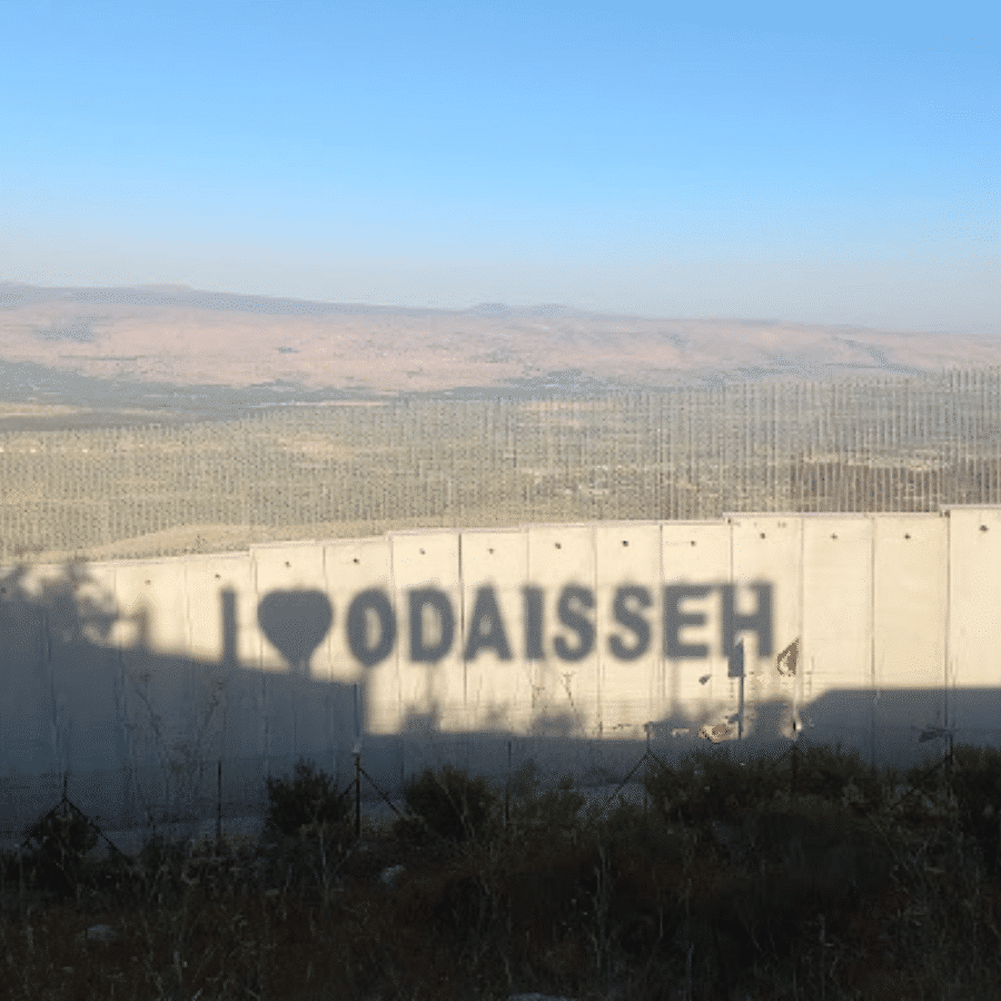 Odaisseh Sign – Lebanese Palestinian Borders