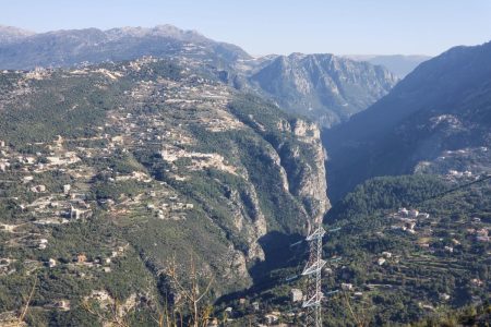 View from road to Yahchouch